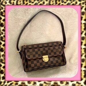 Louis Vuitton Vintage - Damier Ebene Ravello GM Bag - Brown